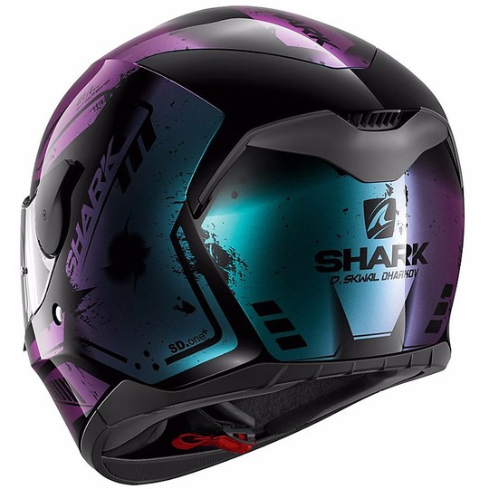 Casque de moto intégral Shark D-SKWAL DHARKOV Noir Violet