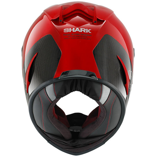 Casque de moto intégral Shark RACE-R PRO CARBON blanc rouge
