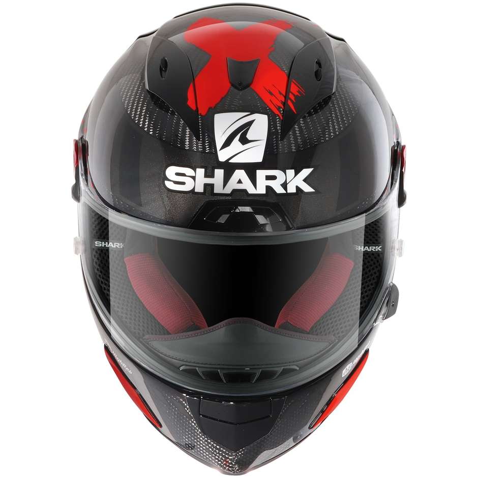 Casque de moto intégral Shark RACE-R PRO GP LORENZO WINTER TEST 99 Anthracite Rouge