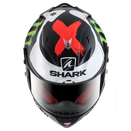 Casque de moto intégral Shark RACE-R Replica Lorenzo Monster Matt