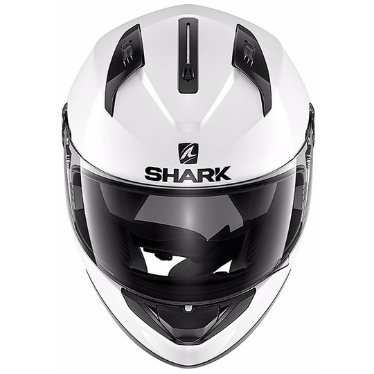 Casque de moto intégral Shark RIDILL blanc vierge