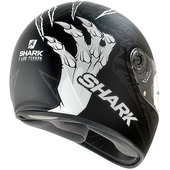 Casque de moto intégral Shark S600 PINLOCK TERROR Noir Gris mat