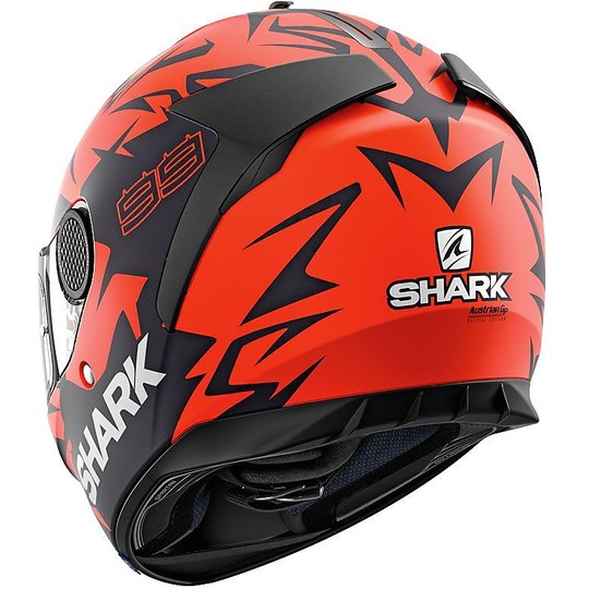 Casque de moto intégral Shark SPARTAN 1.2 réplique Lorenzo Opaco GP rouge noir