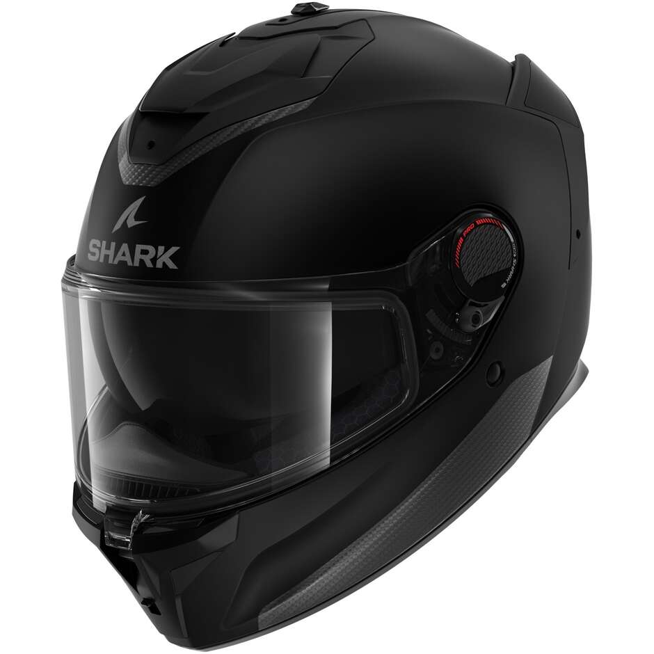 Casque de moto intégral Shark SPARTAN GT PRO BLANK Matt Black Matt
