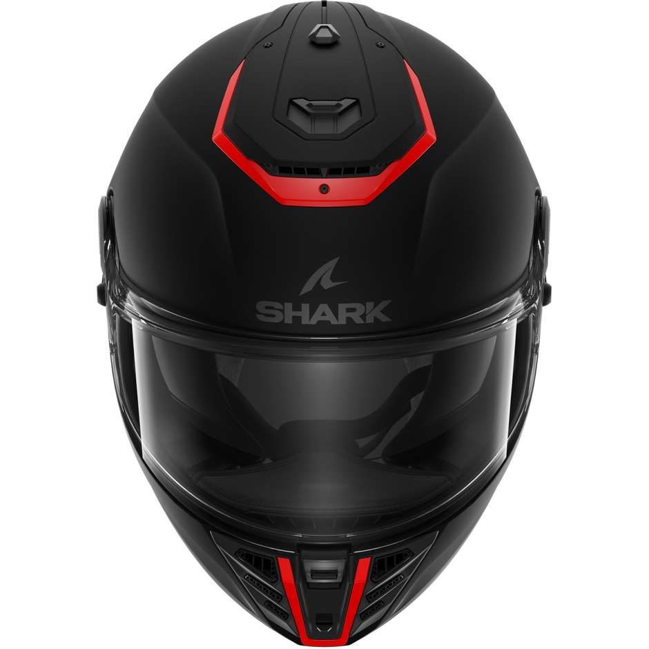 Casque de moto intégral Shark SPARTAN RS Blank SP Noir Orange Noir Mat