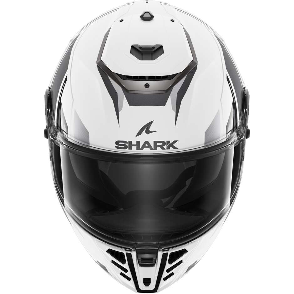 Casque de moto intégral Shark SPARTAN RS BYHRON Blanc Noir Chrome
