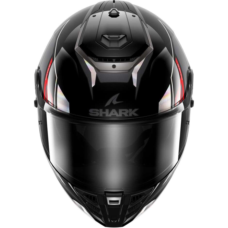 Casque de moto intégral Shark SPARTAN RS BYRHON noir rouge irisé