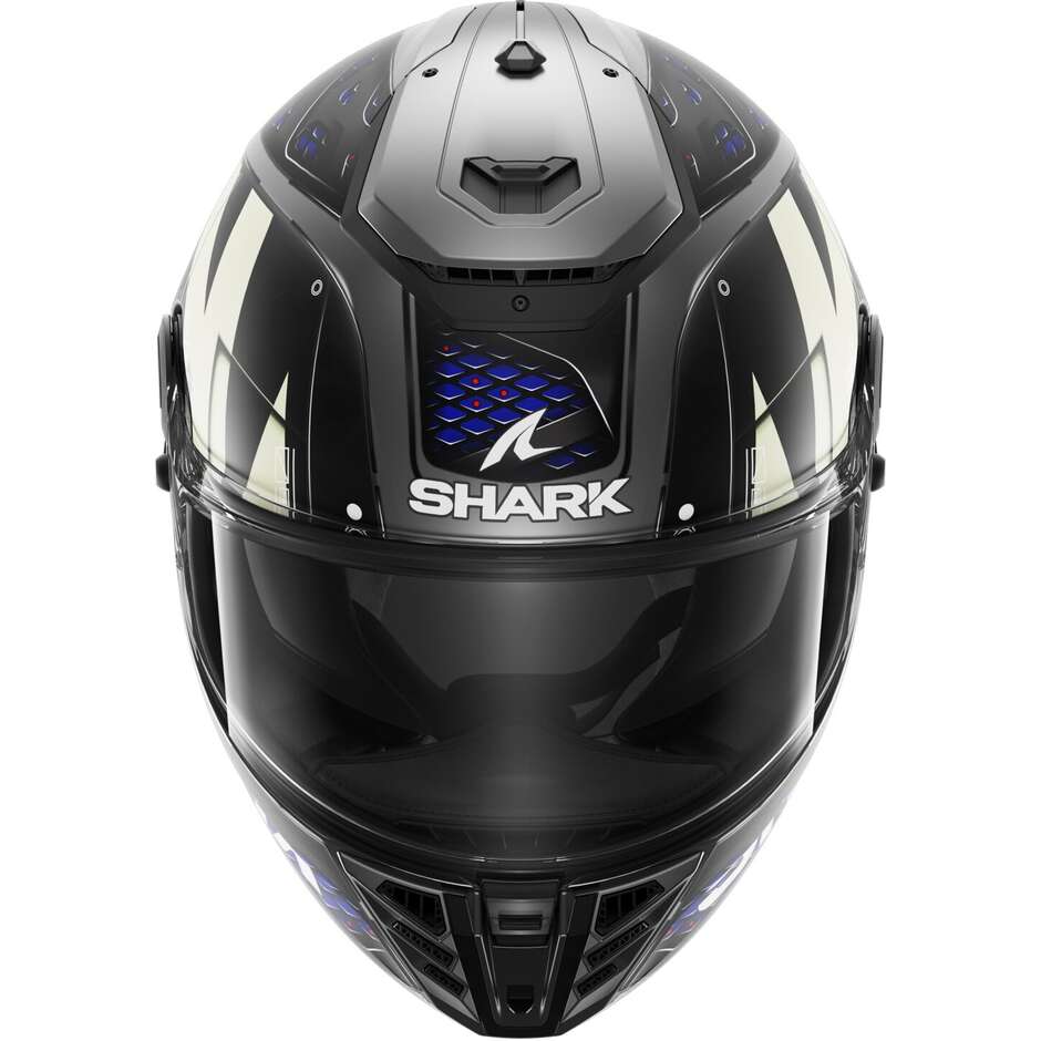 Casque de moto intégral Shark SPARTAN RS STINGREY Matt Anthracite Anthracite Blue