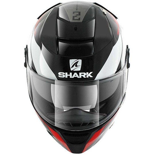 Casque de moto intégral Shark SPEED-R 2 SAUER Noir Anthracite Rouge