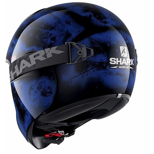 Casque de moto intégral Shark VANCORE Flare noir bleu