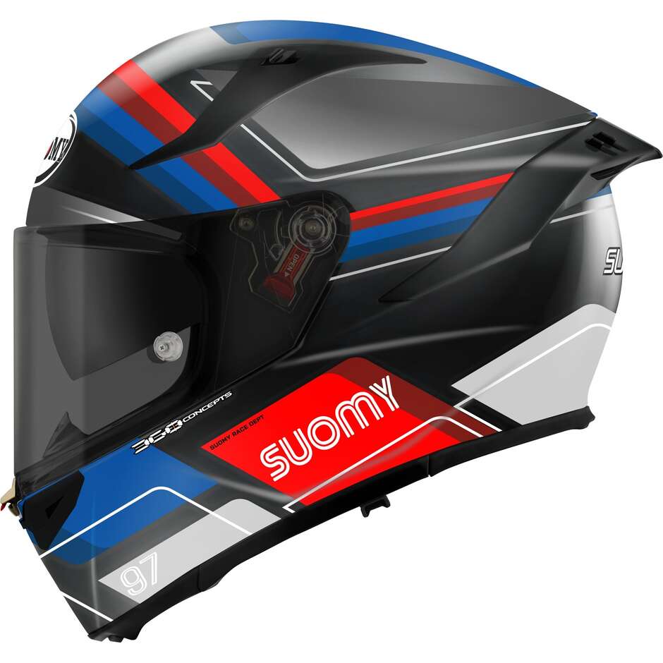 Casque de moto intégral Suomy SPEEDSTAR 2 VANTAGE Matt BLK bleu
