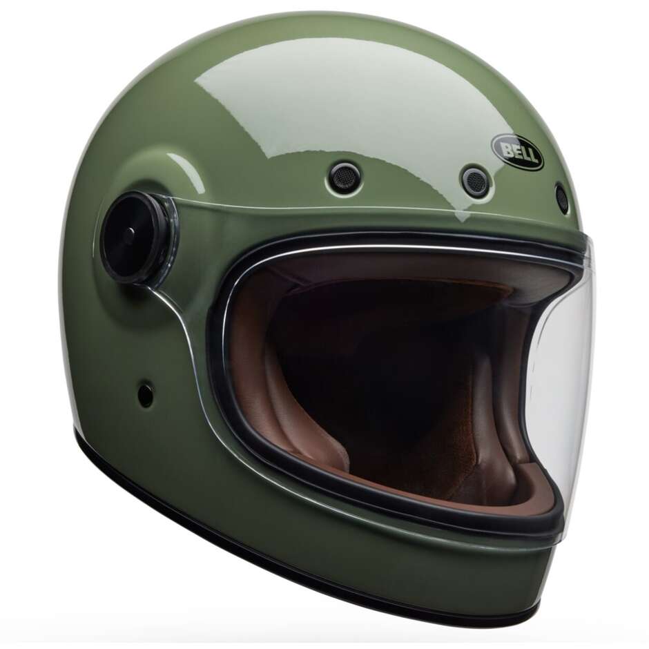Casque de moto intégral vintage Bell BULLITT GT Olliva personnalisé