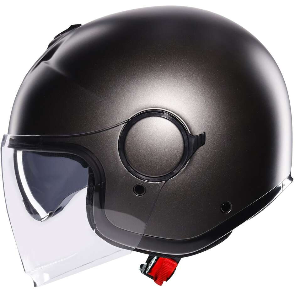 Casque de moto Jet AGV ETERES MONO Asphalt Gris Mat
