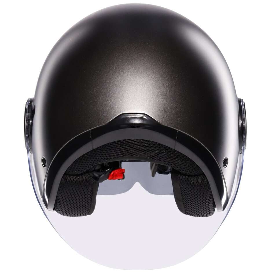 Casque de moto Jet AGV ETERES MONO Asphalt Gris Mat