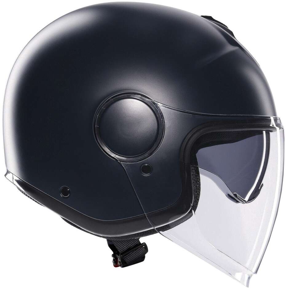 Casque de moto Jet AGV ETERES MONO Bleu sarcelle mat