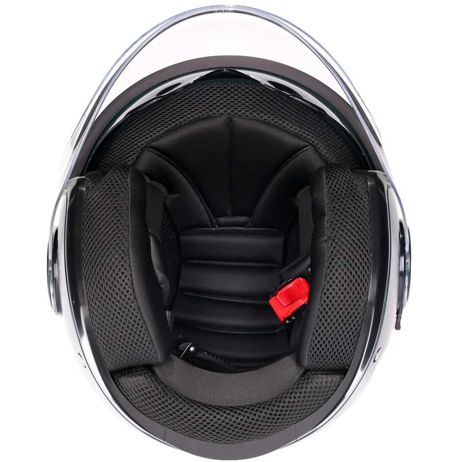 Casque de moto Jet AGV ETERES MONO Bleu sarcelle mat