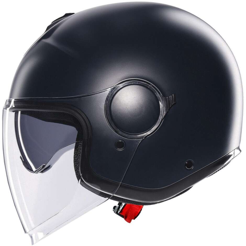 Casque de moto Jet AGV ETERES MONO Bleu sarcelle mat