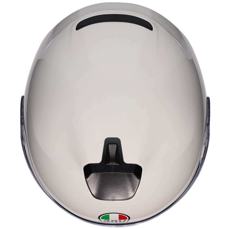 Casque de moto Jet AGV IRIDES MONO Matière Blanc