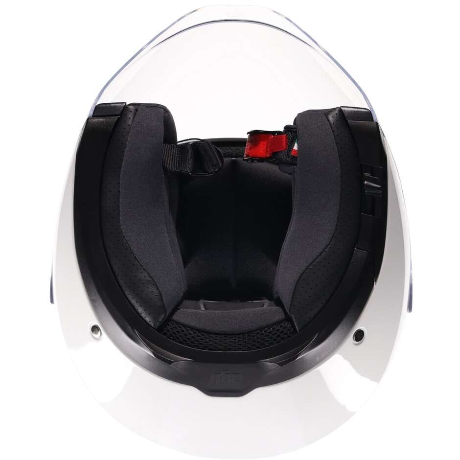 Casque de moto Jet AGV IRIDES MONO Matière Blanc