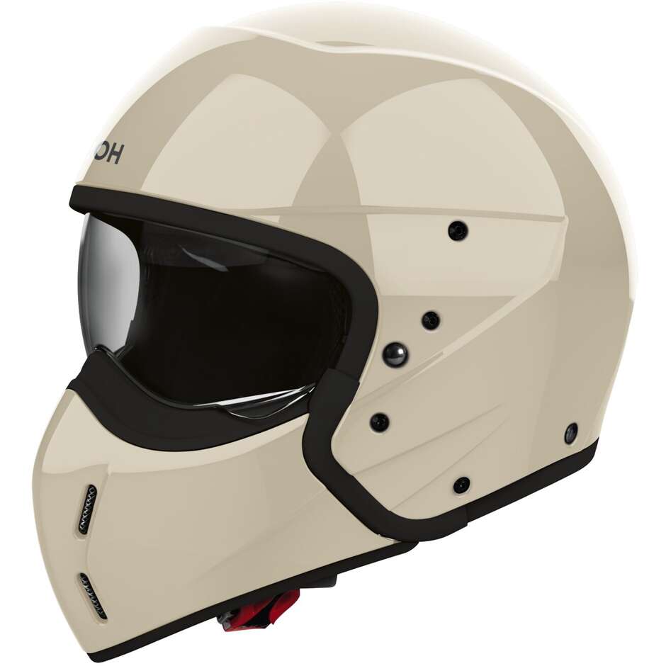 Casque de moto jet Airoh J110 COULEUR Moka Glow Gloss