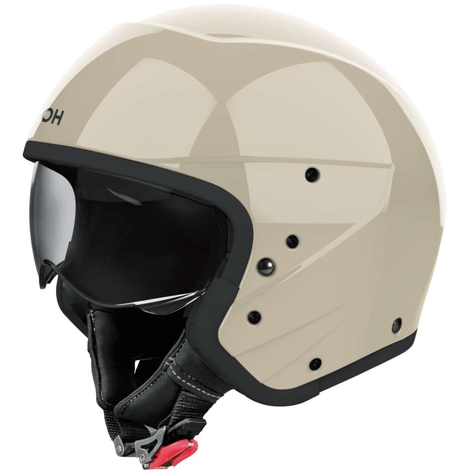 Casque de moto jet Airoh J110 COULEUR Moka Glow Gloss