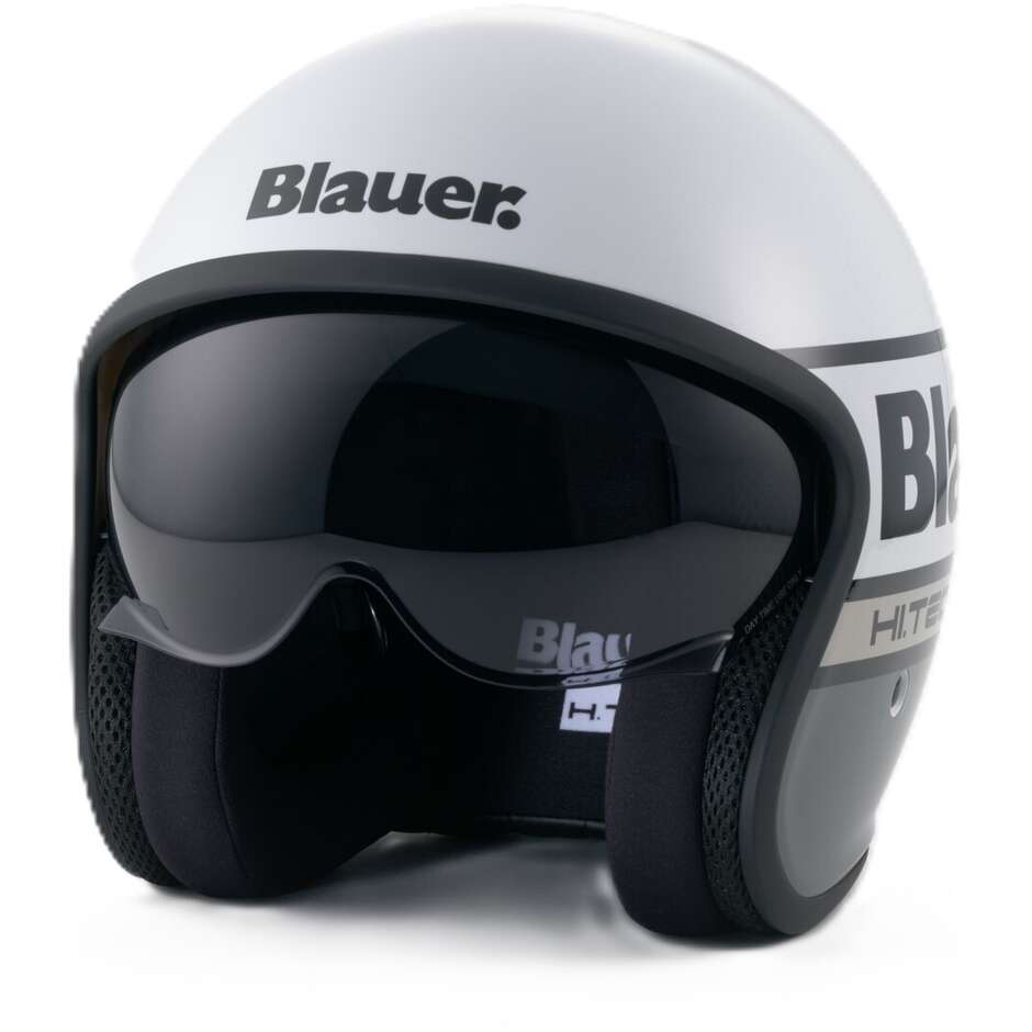 Casque de moto jet Blauer Pilot 4.0 blanc gris