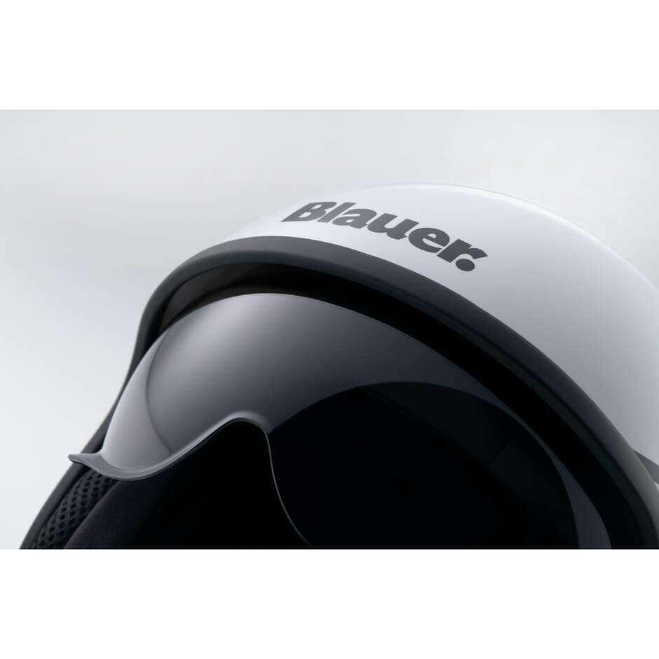 Casque de moto jet Blauer Pilot 4.0 blanc gris