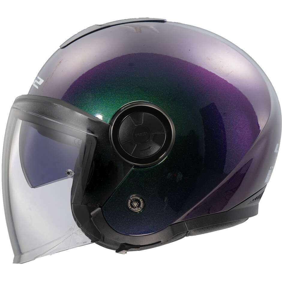 Casque de moto jet caméléon LS2 OF620 CLASSY SOLID