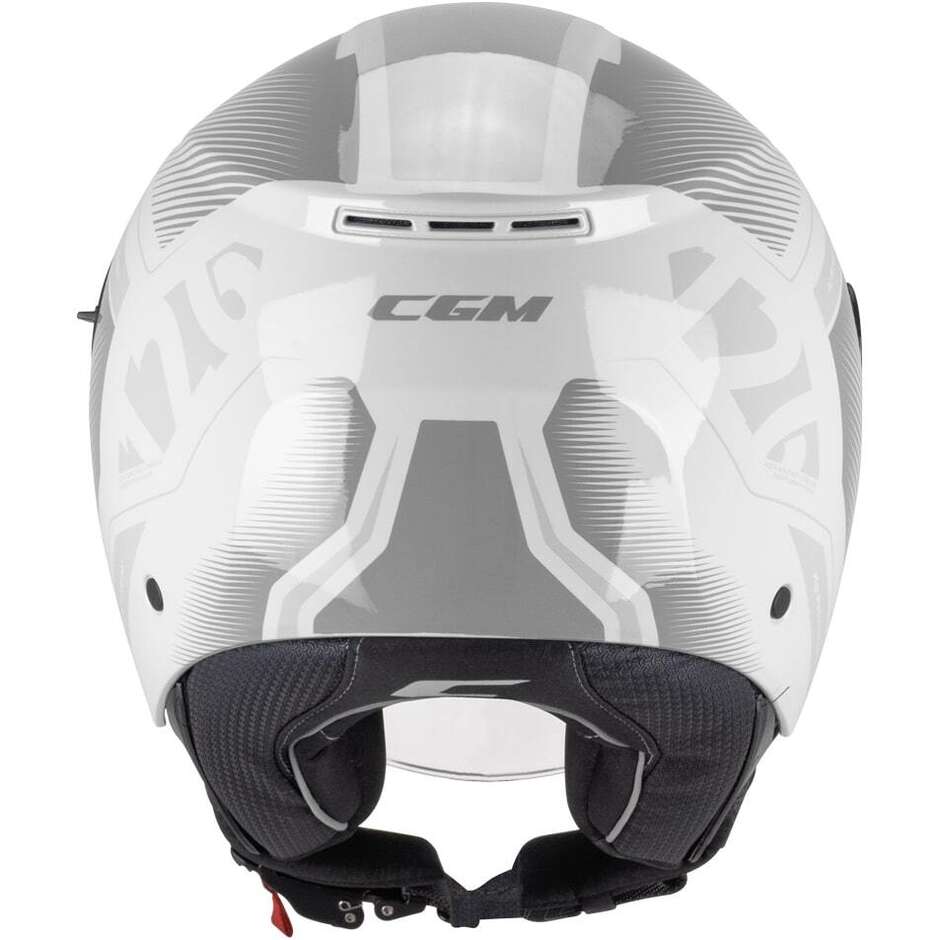 Casque de moto jet CGM 126G IPE CITY, gris
