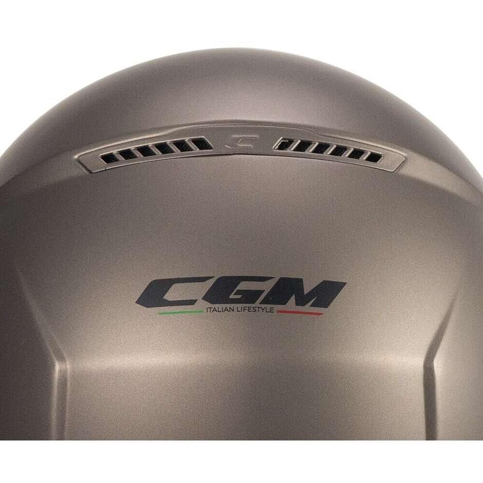Casque de moto Jet CGM 167A FLO MONO en forme de colombe satinée