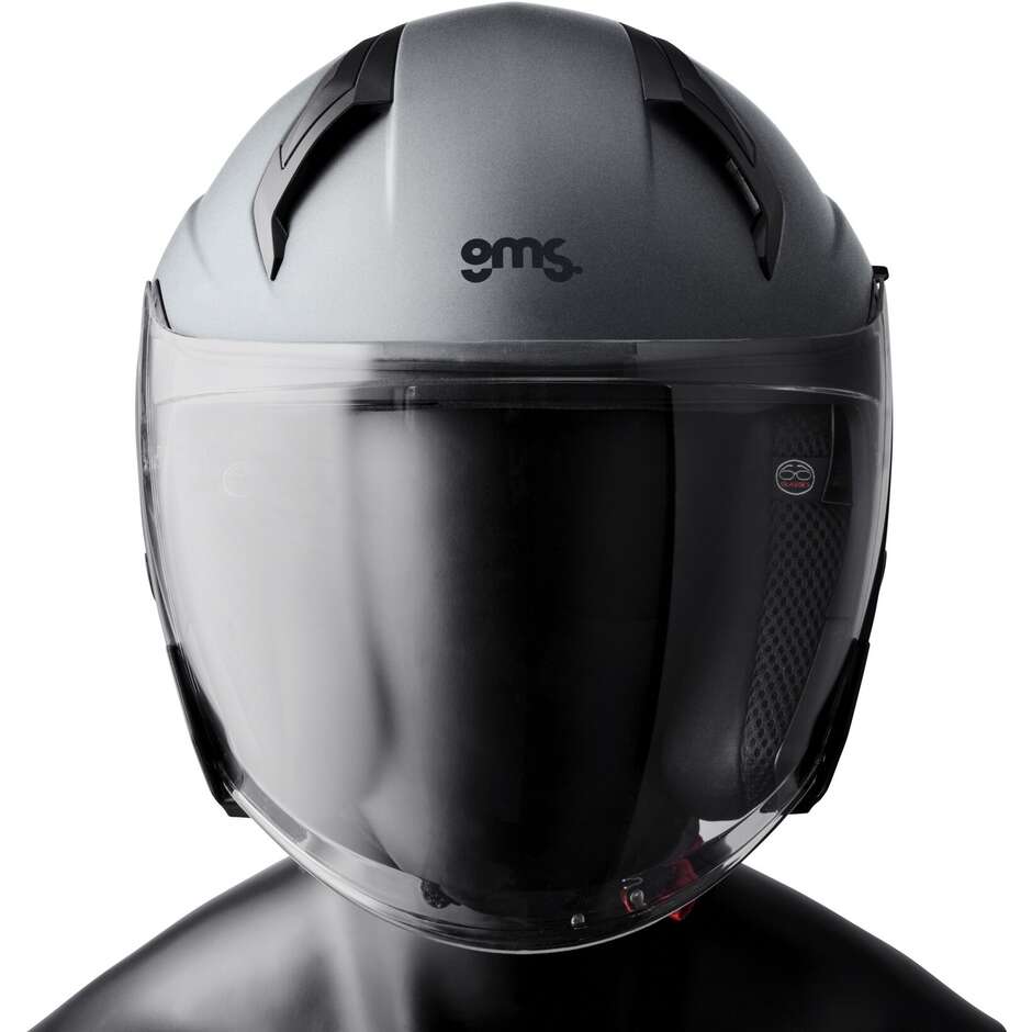 Casque de moto Jet Gms Vectus Matt Titanium