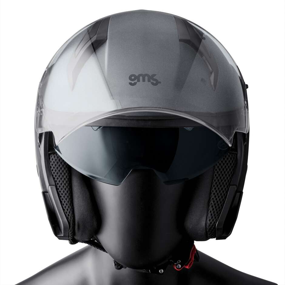 Casque de moto Jet Gms Vectus Matt Titanium