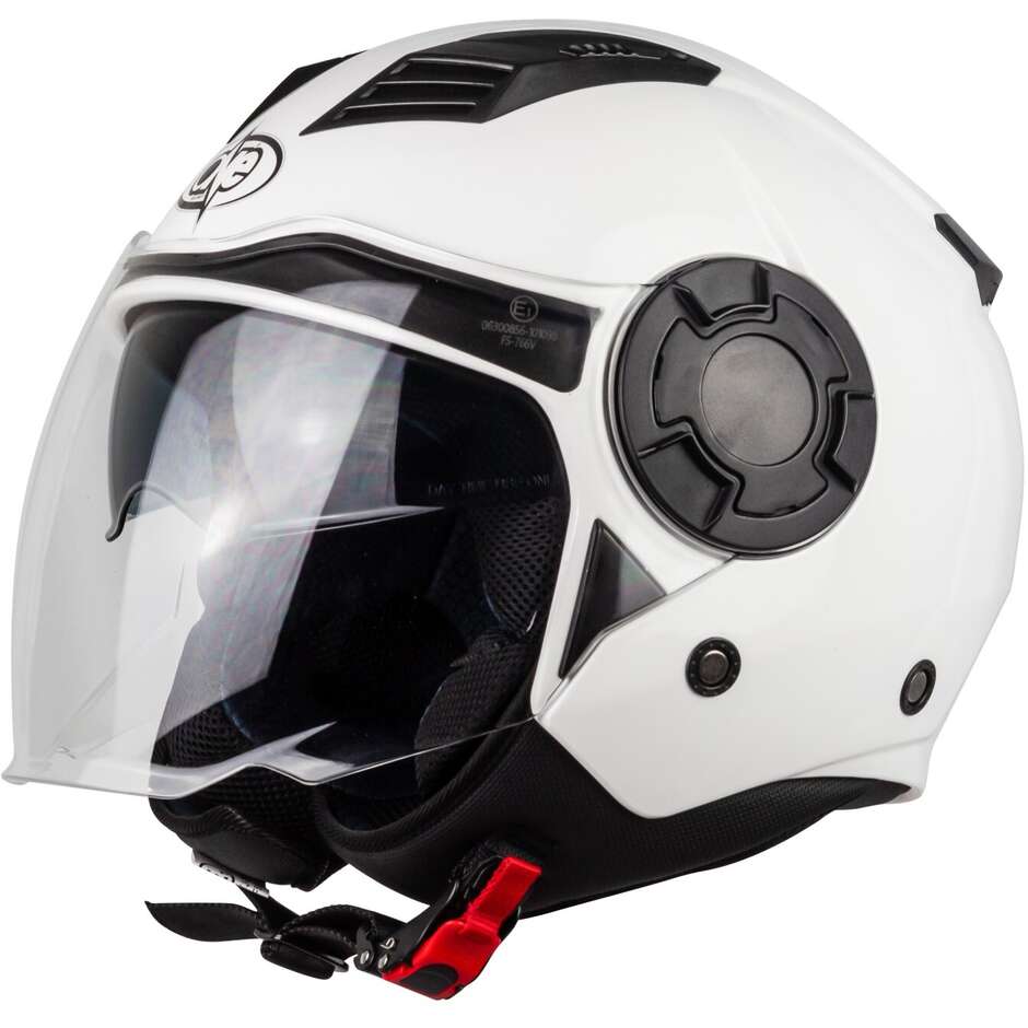 Casque de moto Jet One ALFA 2.0 Solid Gloss White