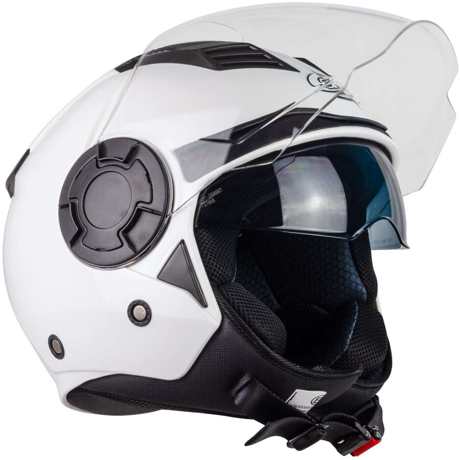 Casque de moto Jet One ALFA 2.0 Solid Gloss White