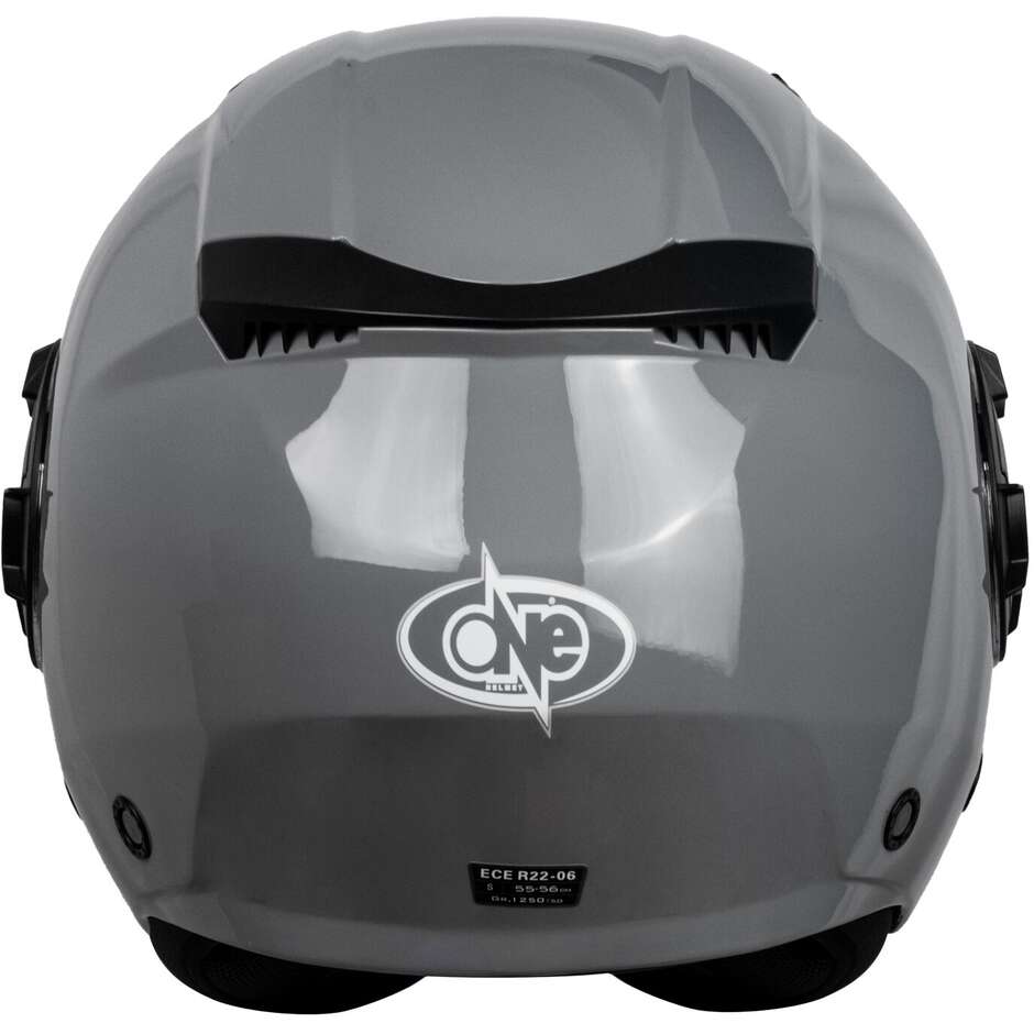 Casque de moto Jet One ALFA 2.0 Solid Nardo gris