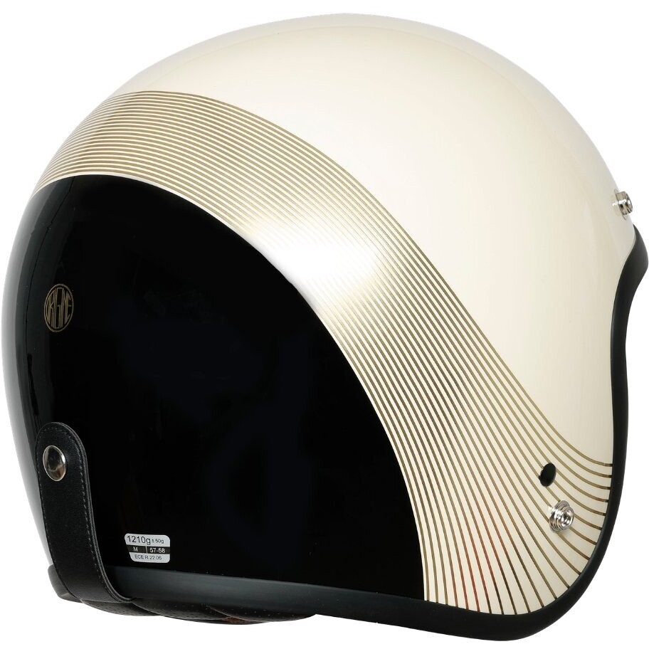 Casque de moto jet personnalisé Origine PRIMO SHARP Gold
