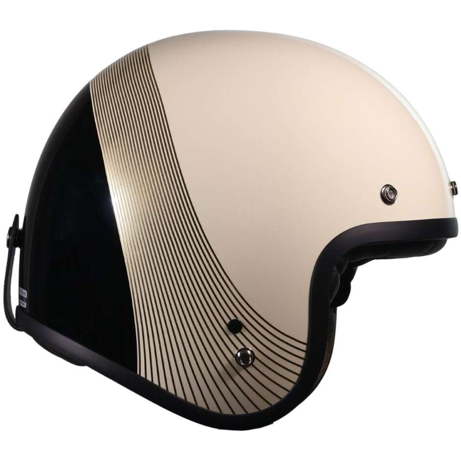 Casque de moto jet personnalisé Origine PRIMO SHARP Gold
