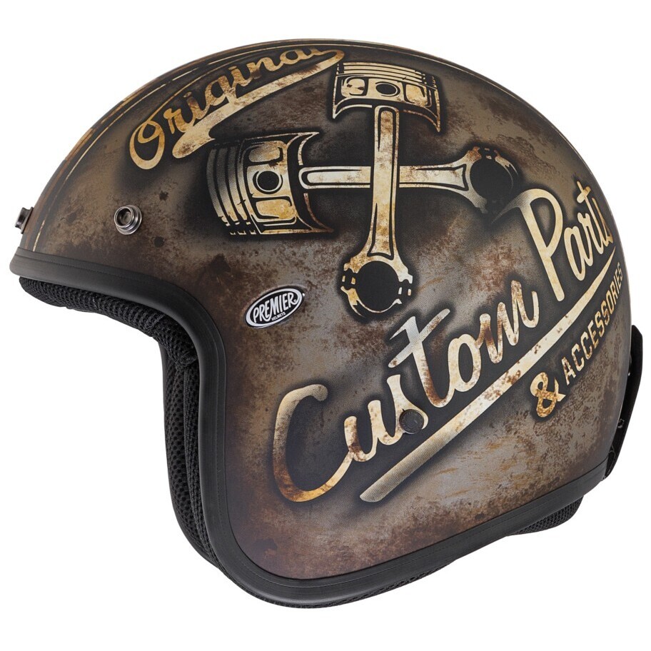 Casque de moto Jet personnalisé Premier CLASSIC OP9BM