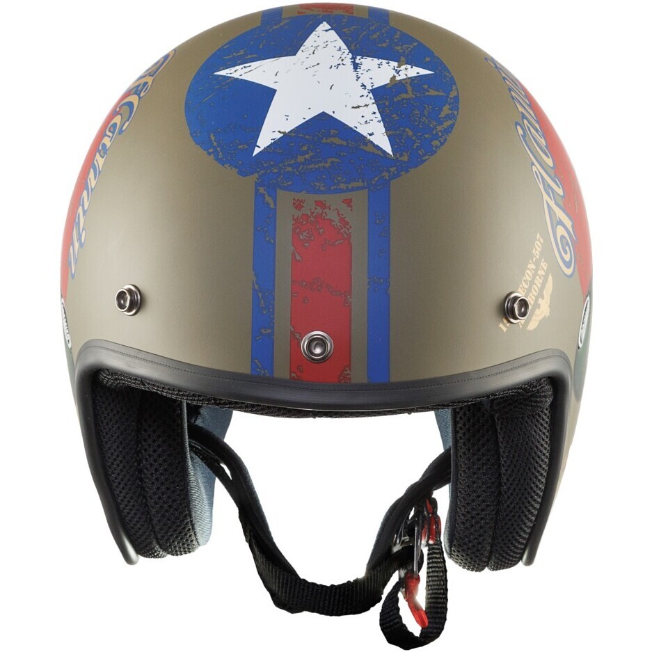 Casque de moto Jet personnalisé Premier CLASSIC PIN UP MILY BM