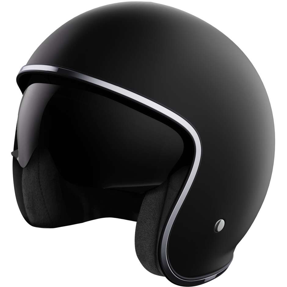 Casque de moto Jet personnalisé Stormer PRIME noir mat