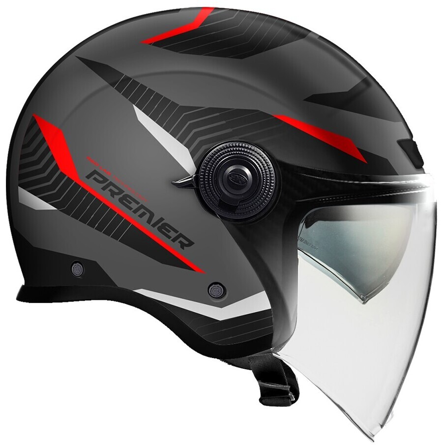 Casque de moto jet Premier CITY FLY EVO FA 17 BM