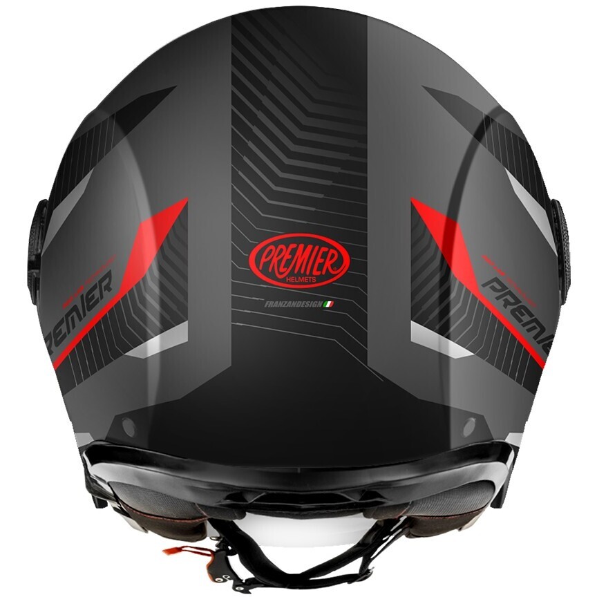 Casque de moto jet Premier CITY FLY EVO FA 17 BM