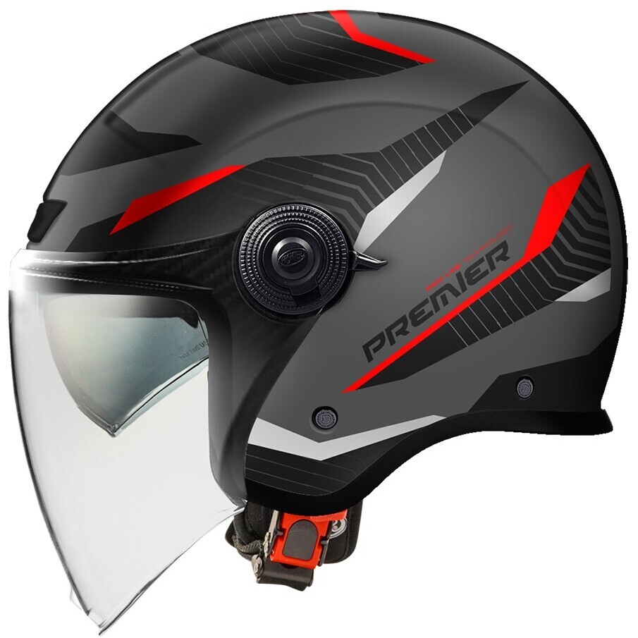 Casque de moto jet Premier CITY FLY EVO FA 17 BM