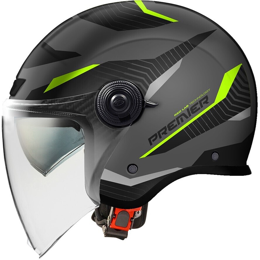 Casque de moto jet Premier CITY FLY EVO FA Y17 BM