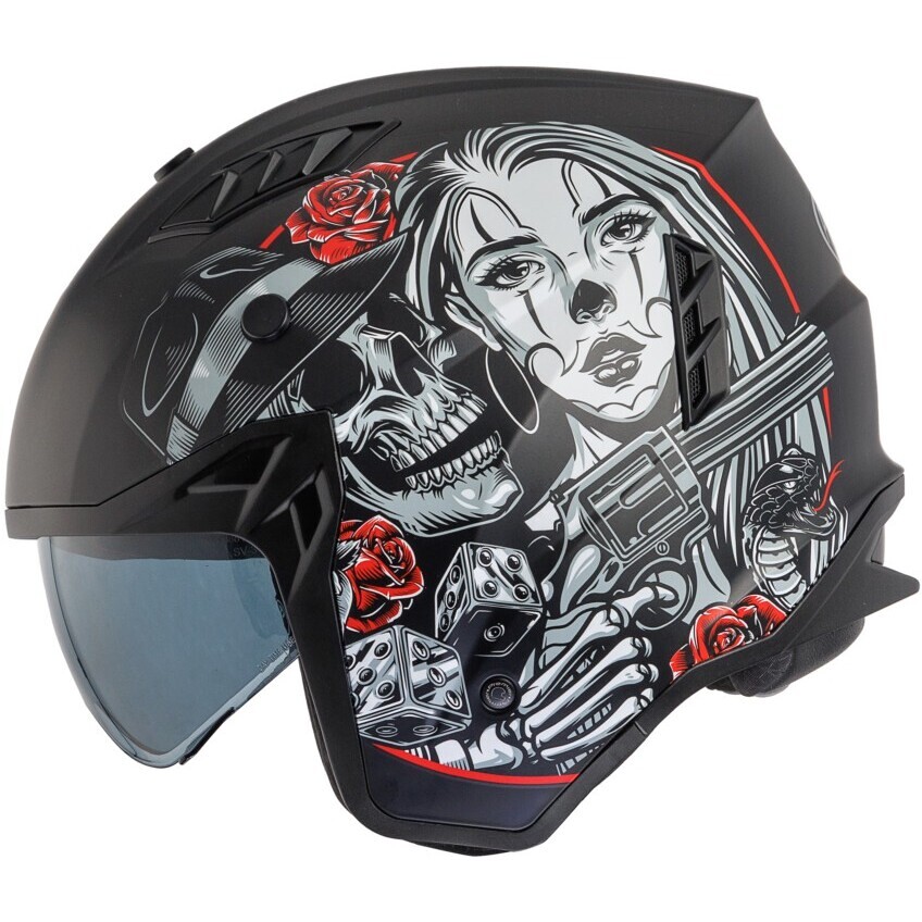 Casque de moto Jet Premier SUBVERTER DB9BM