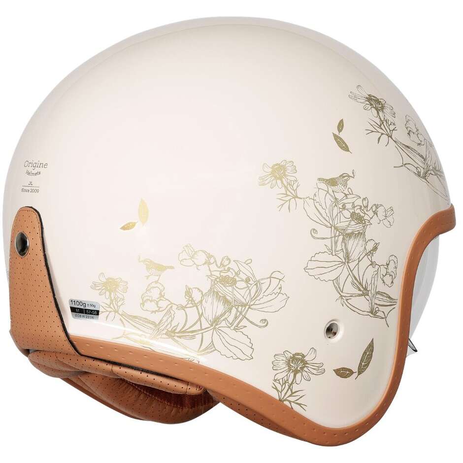Casque de moto jet rose SPIRIT STOIC Café Racer d'origine