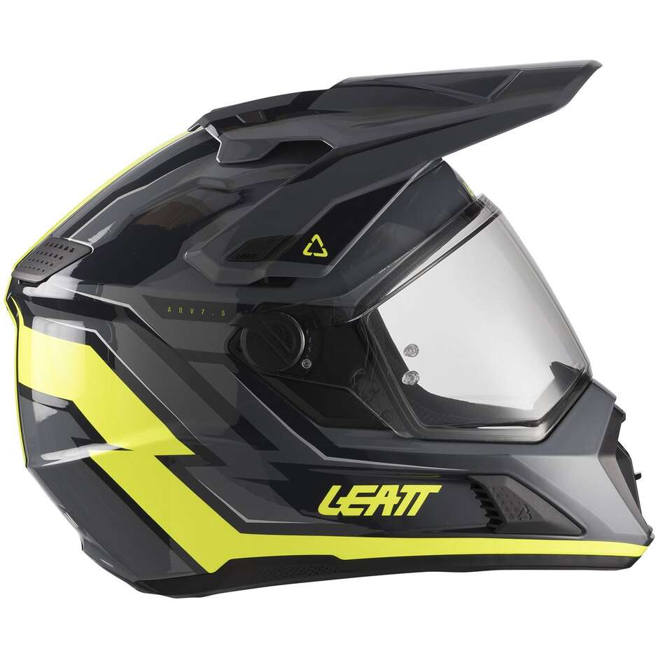 Casque de moto KIT ADV 7.5 Leatt jaune fluo