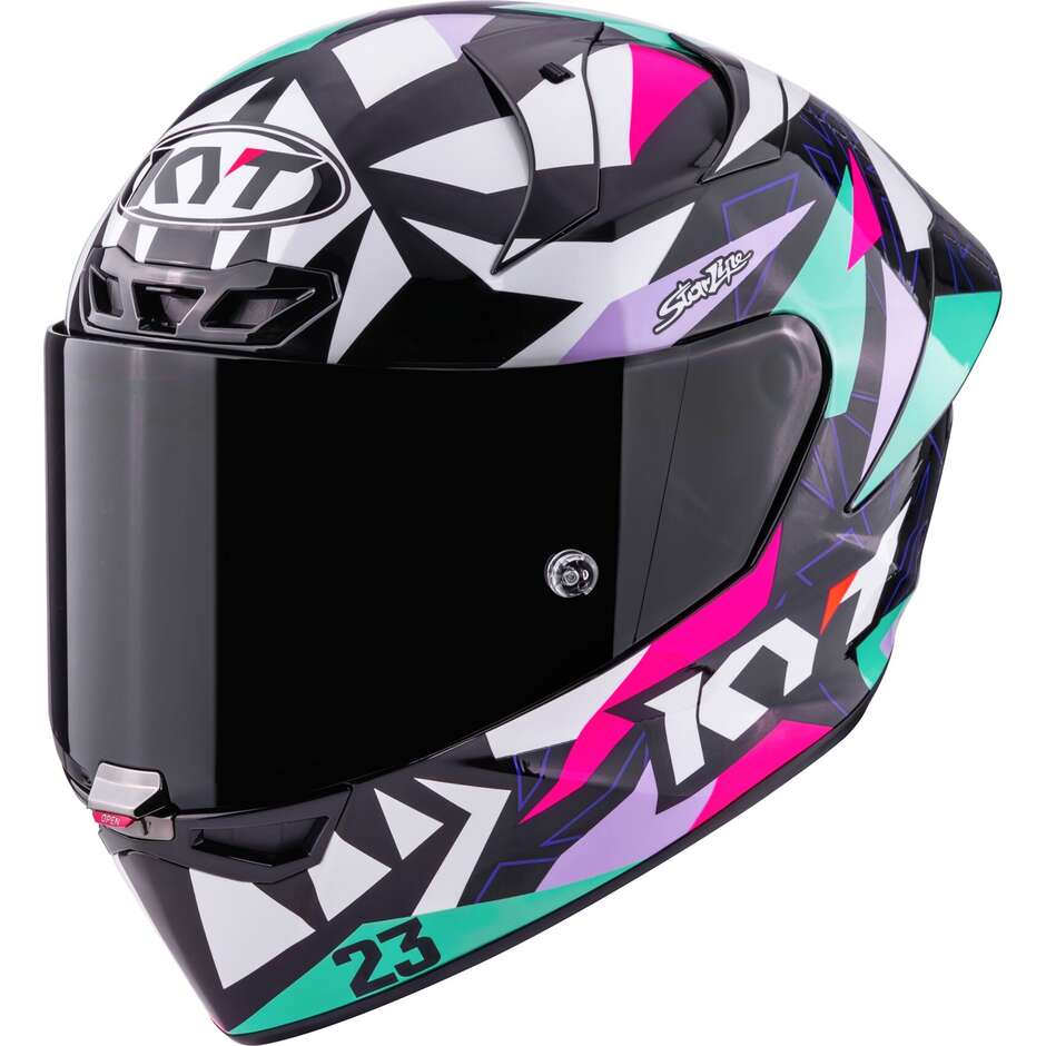 Casque de moto Kyt KX-1 Race GP Bastianini Replica 2025 FIM