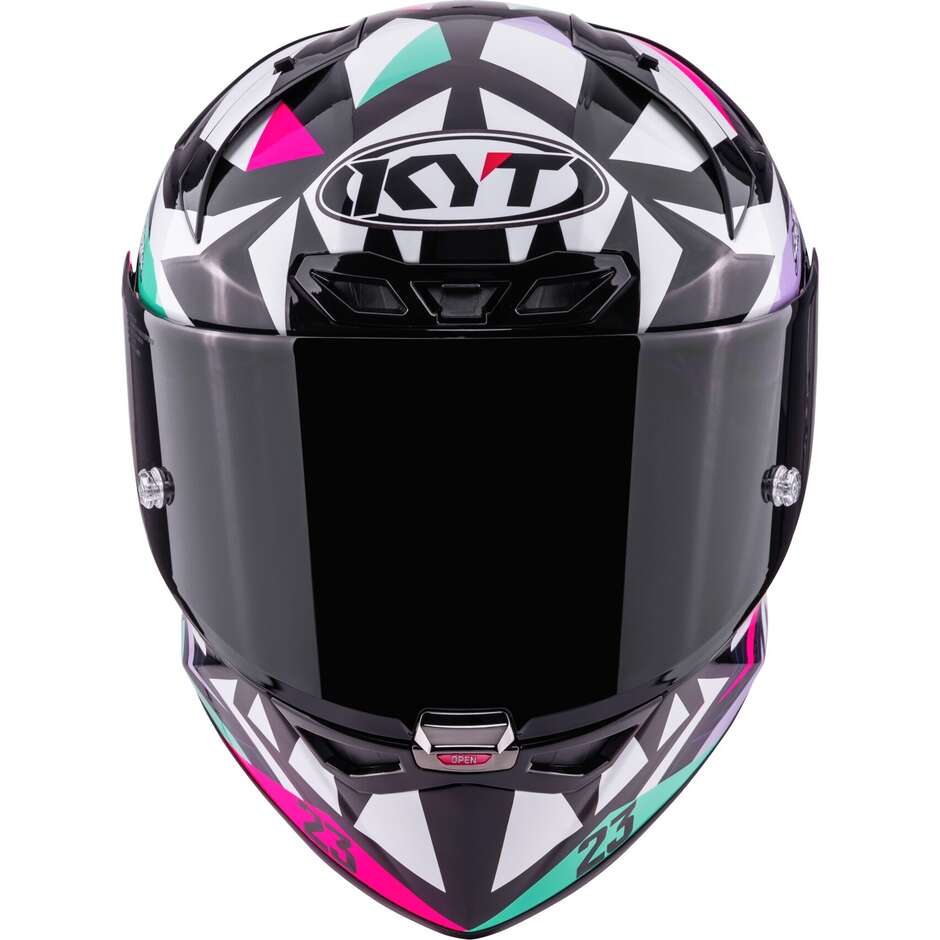 Casque de moto Kyt KX-1 Race GP Bastianini Replica 2025 FIM