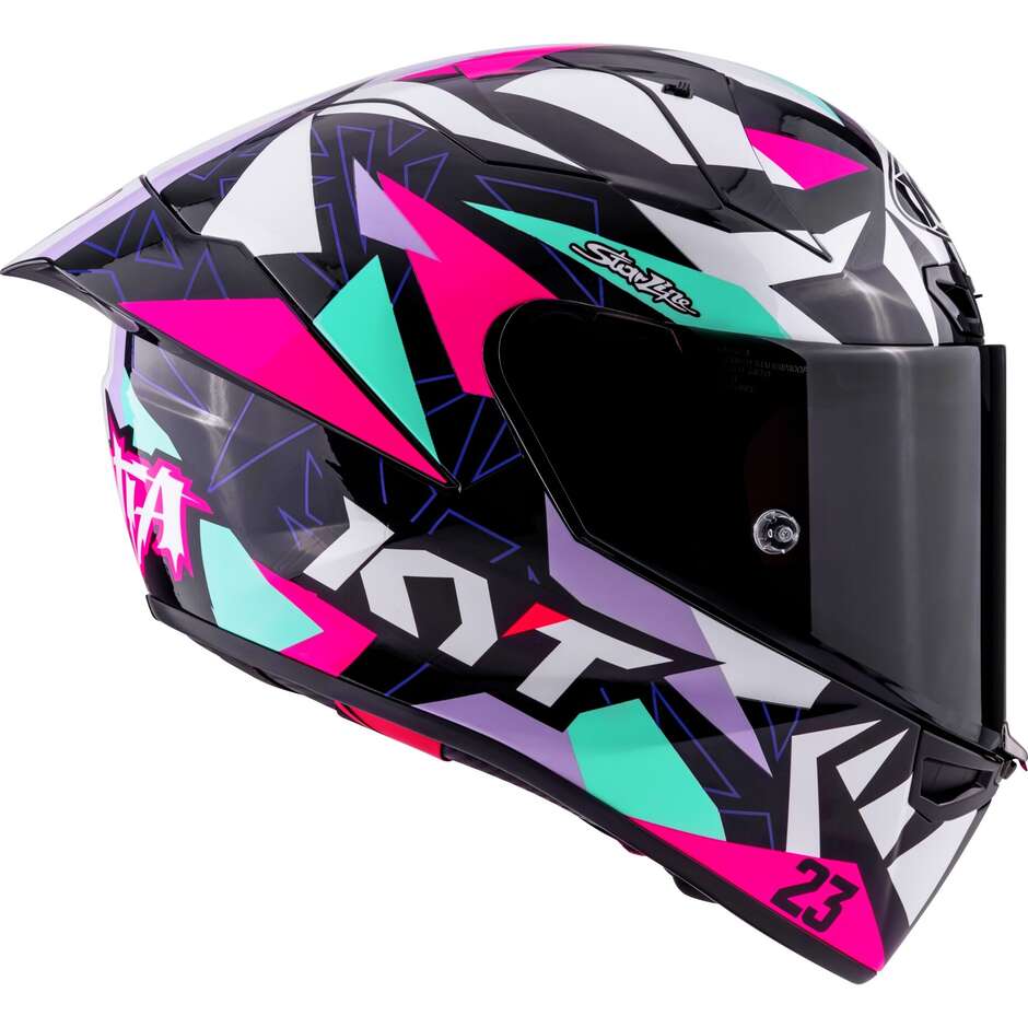 Casque de moto Kyt KX-1 Race GP Bastianini Replica 2025 FIM